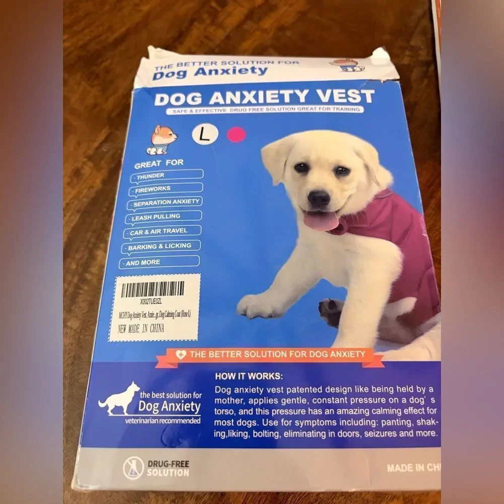 MCHY Dog Anxiety Vest, Anxiety Relief for Dogs, Calming Coat